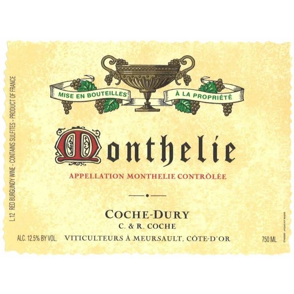 Domaine Coche-Dury Monthelie 2018 2 Domaine Coche-Dury Monthelie 2018 - Image 2
