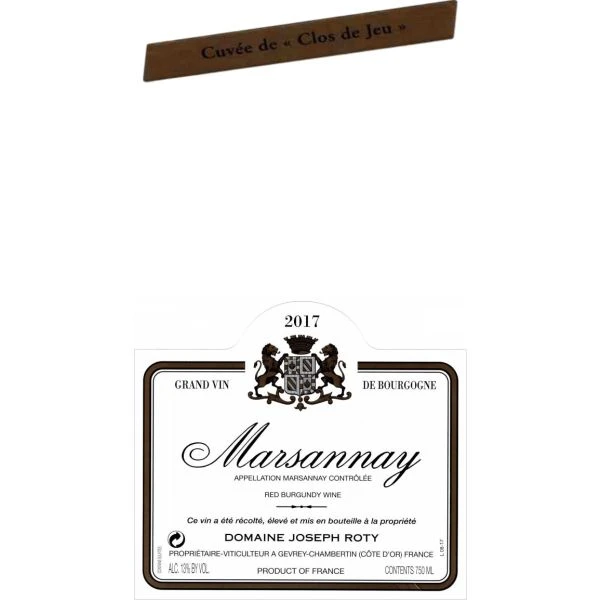Domaine Joseph Roty Marsannay Clos De Jeu 2017 2 Domaine Joseph Roty Marsannay Clos De Jeu 2017 - Image 2