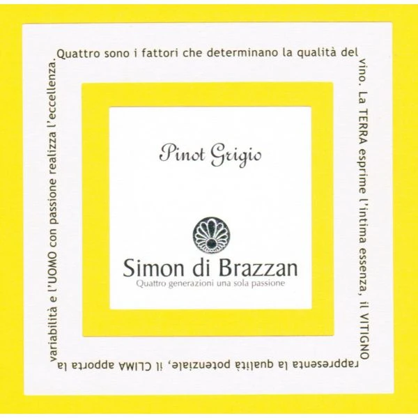 Simon Di Brazzan Pinot Grigio 2019 2 Simon Di Brazzan Pinot Grigio 2019 - Image 2