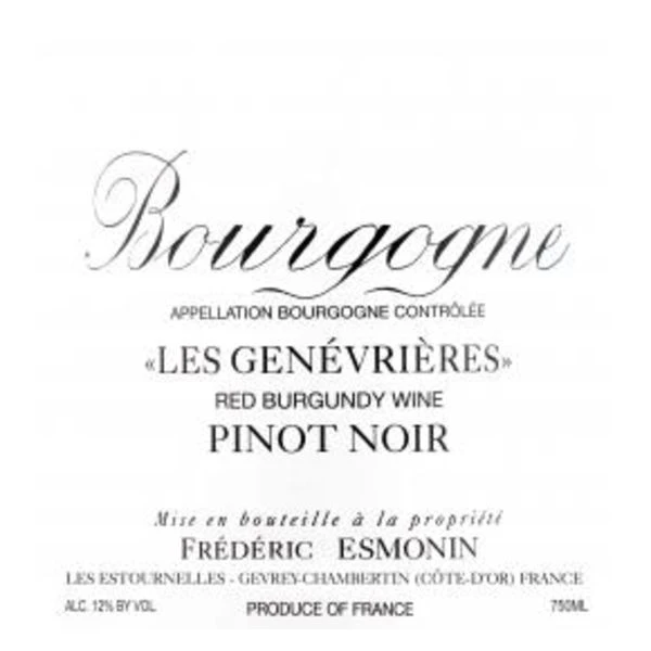 Frederic Esmonin Bourgogne Les Genevrieres Rouge 2022 2 Frederic Esmonin Bourgogne Les Genevrieres Rouge 2022 - Image 2