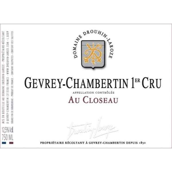 Domaine Drouhin-Laroze Gevrey-Chambertin Au Closeau Premier Cru 2018 2 Domaine Drouhin-Laroze Gevrey-Chambertin Au Closeau Premier Cru 2018 - Image 2