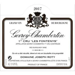 Domaine Joseph Roty Gevrey-Chambertin Les Fontenys Premier Cru 2017 -Sena Sales Store j84ujn94ykjzhmupw4nz