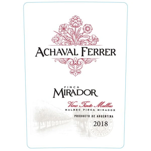 Achaval-Ferrer Finca Mirador Malbec 2018 2 Achaval-Ferrer Finca Mirador Malbec 2018 - Image 2