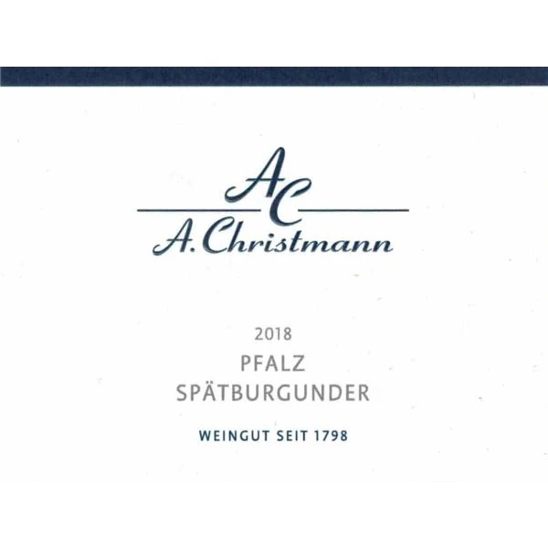 A. Christmann Pfalz Spatburgunder 2018 2 A. Christmann Pfalz Spatburgunder 2018 - Image 2