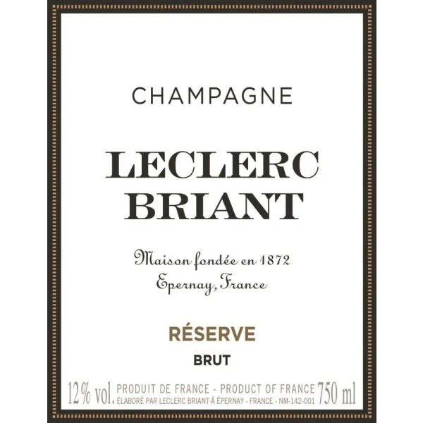 Champagne Leclerc Briant Brut Reserve 2 Champagne Leclerc Briant Brut Reserve - Image 2
