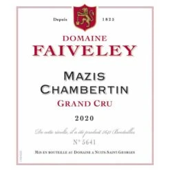Faiveley Mazis-Chambertin Grand Cru 2020 -Sena Sales Store qwmus6dqf0zluwamlzxk