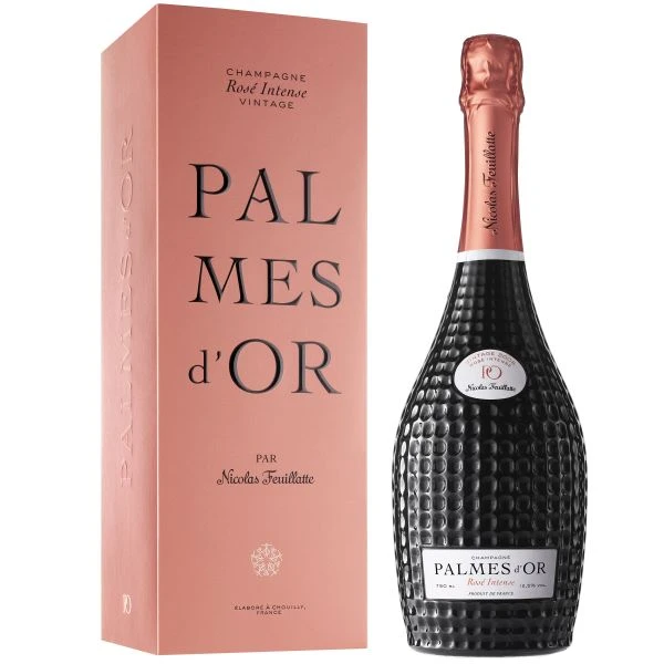 Nicolas Feuillatte Palmes D'Or Rose Intense With Gift Box 2008 2 Nicolas Feuillatte Palmes D'Or Rose Intense With Gift Box 2008 - Image 2