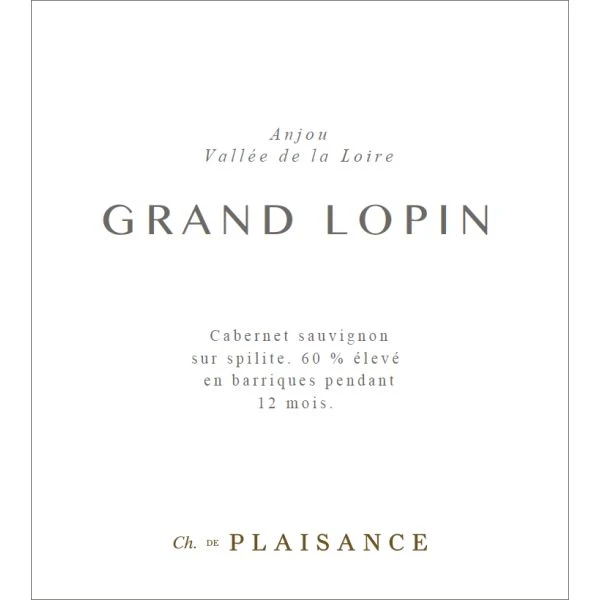 Chateau De Plaisance Anjou Grand Lopin Rouge 2020 2 Chateau De Plaisance Anjou Grand Lopin Rouge 2020 - Image 2
